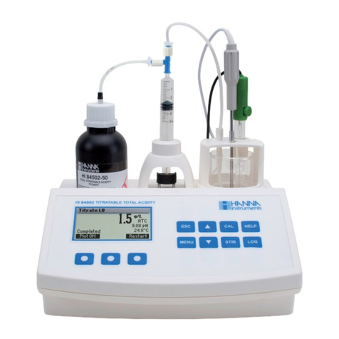 Hanna Instruments HI84502 User manual