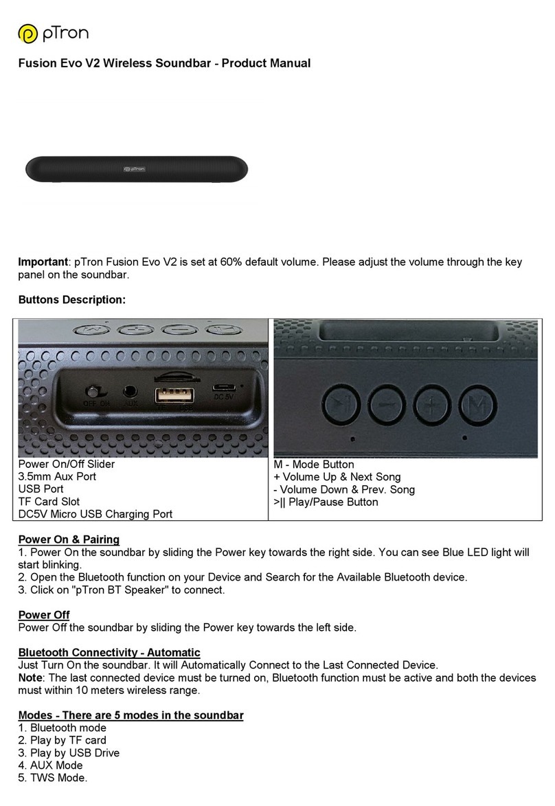 pTron Fusion Evo V2 product manual