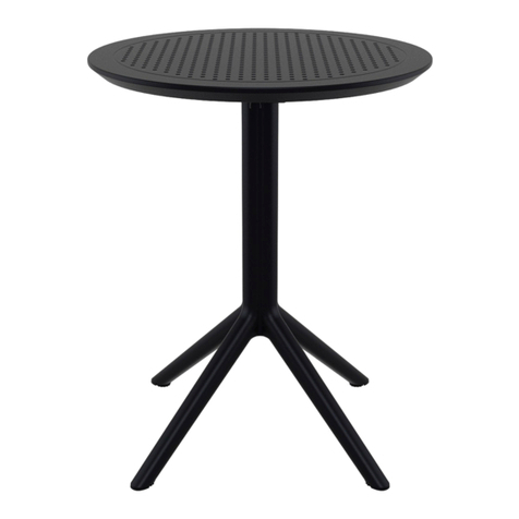Siesta exclusive Sky Folding Table Assembling Guide Siesta exclusive Sky Folding Table Assembling Guide