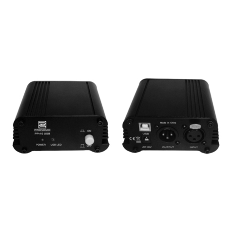 Pronomic PP-10-USB quick start guide