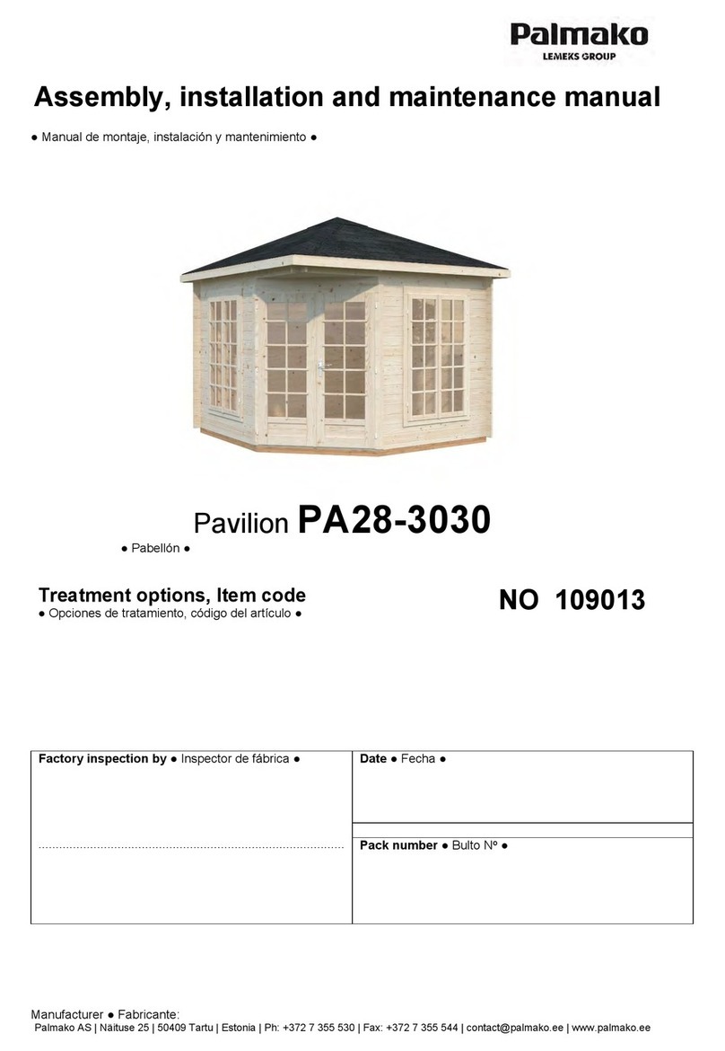 Lemeks Palmako PA28-3030 Assembly, installation and maintenance manual Lemeks Palmako PA28-3030 Assembly, installation and maintenance manual