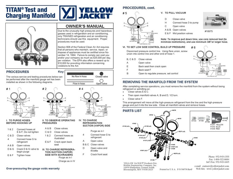 yellow jacket TITAN owner's manual