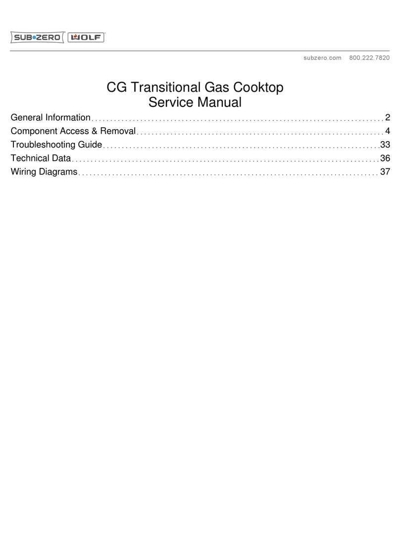 Subzero WOLF CG243T Service manual