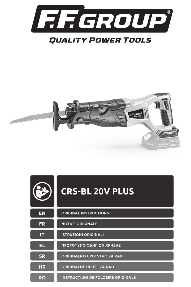 F.F. Group CRS-BL 20V PLUS User manual