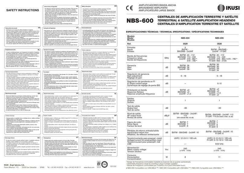 IKUSI NBS-600 Series user guide