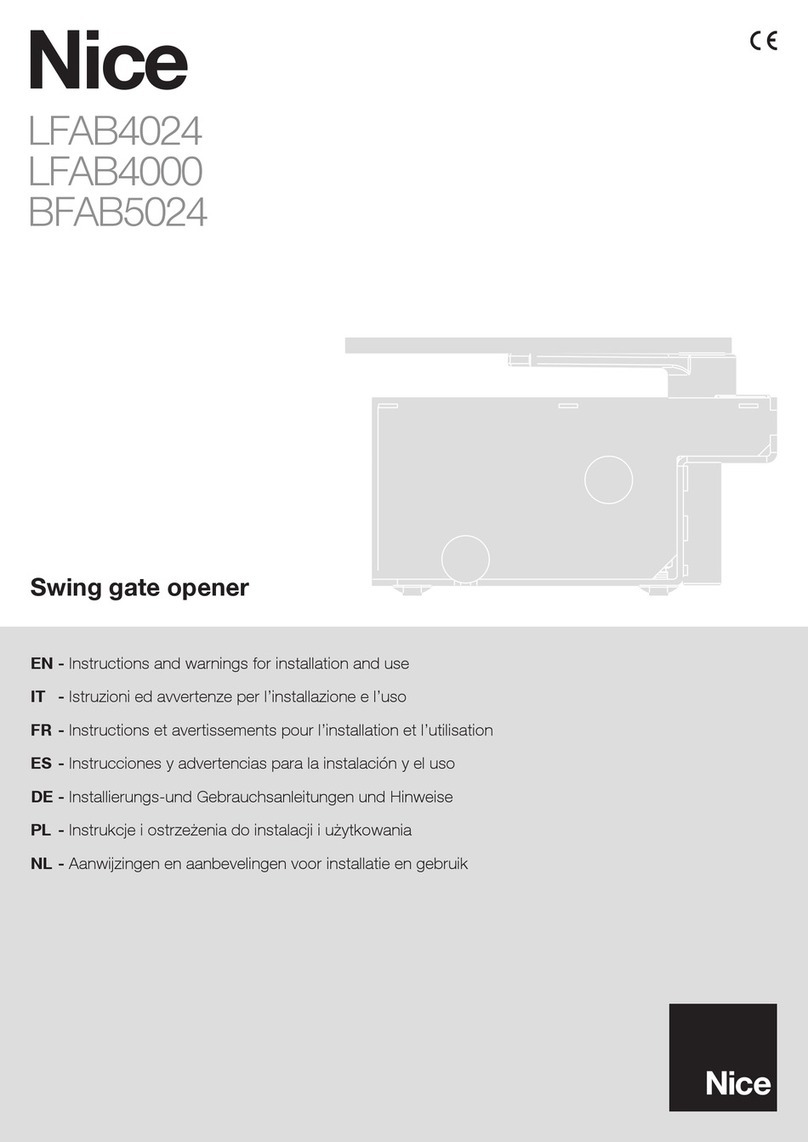 Nice LFAB4024 Technical specifications