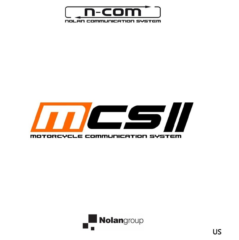 Nolan N-Com MCS II Installation instructions