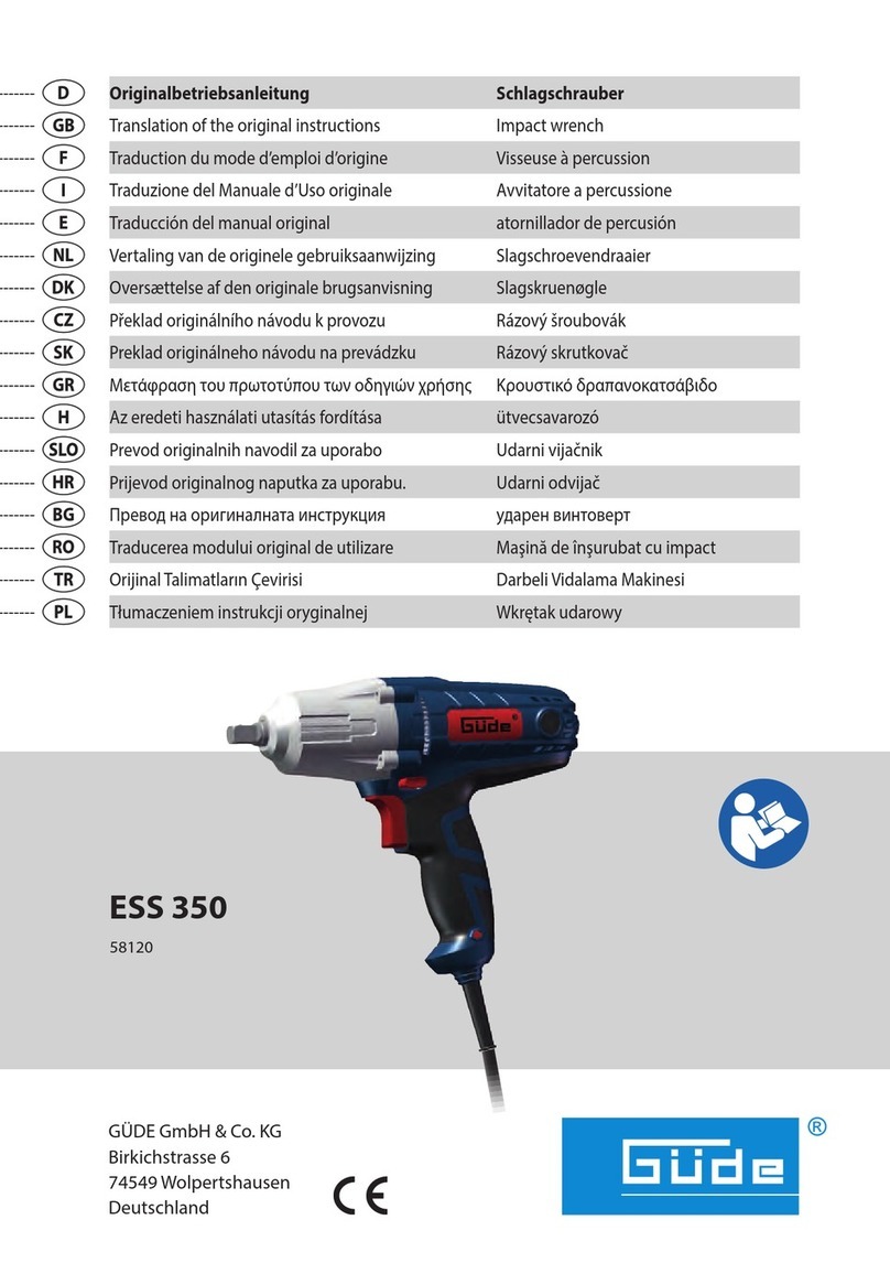 Gude ESS 350 Translation of the original instructions