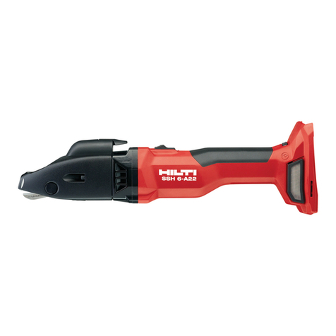 Hilti SSH 6-A22 User manual