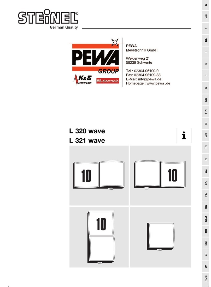 PEWA STEINEL L 320 wave installation instructions