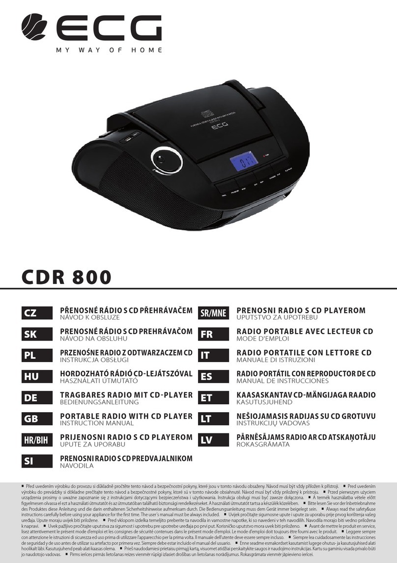 ECG CDR 800 instruction manual