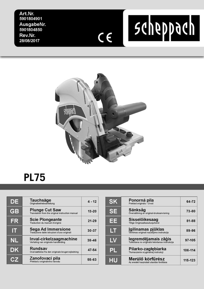 Scheppach PL75 Assembly instructions