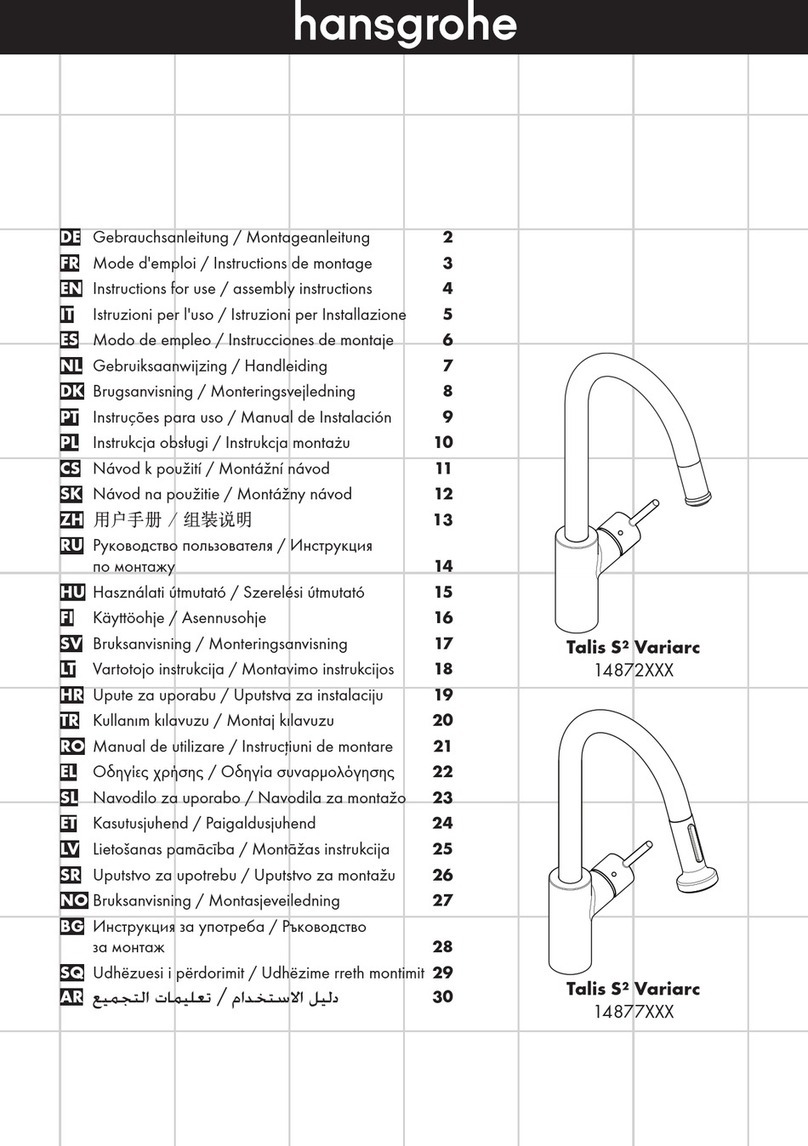 Hans Grohe Variarc 14872 Series Manual
