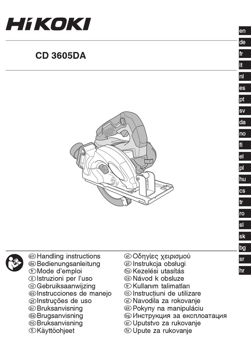 HIKOKI CD 3605DA User manual