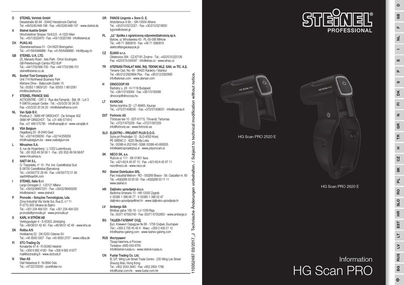 STEINEL HG Scan PRO Series operating instructions