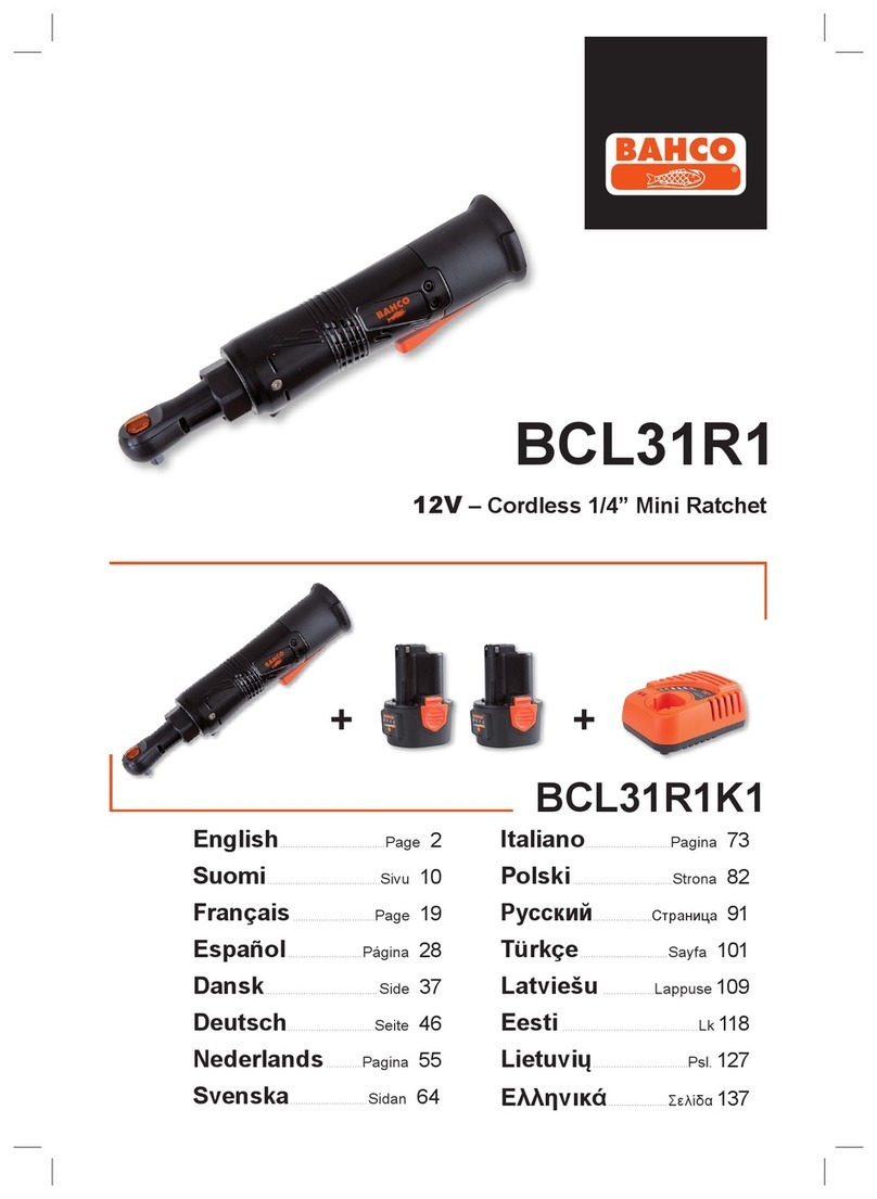 Bahco BCL31R1 User manual