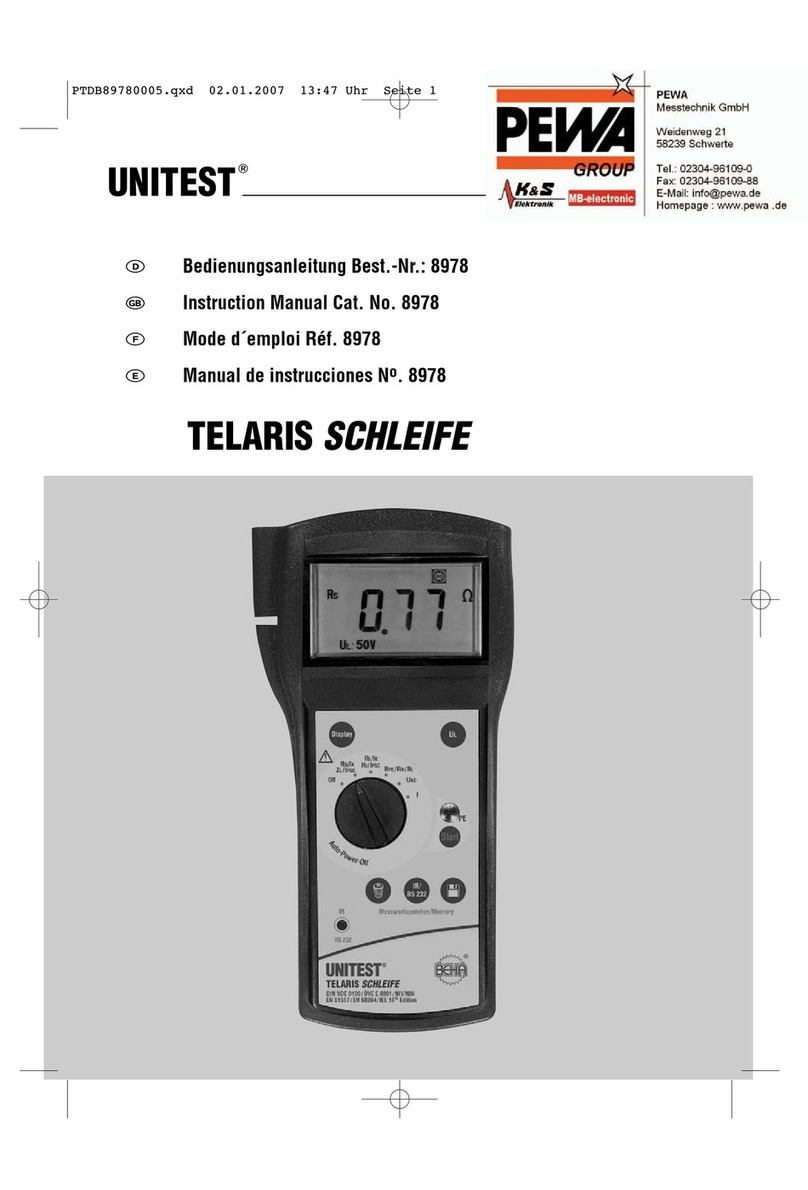 PEWA BEHA UNITEST TELARIS SCHLEIFE instruction manual