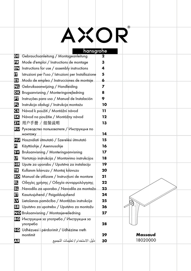 Hans Grohe Massaud Instructions for use/assembly instructions