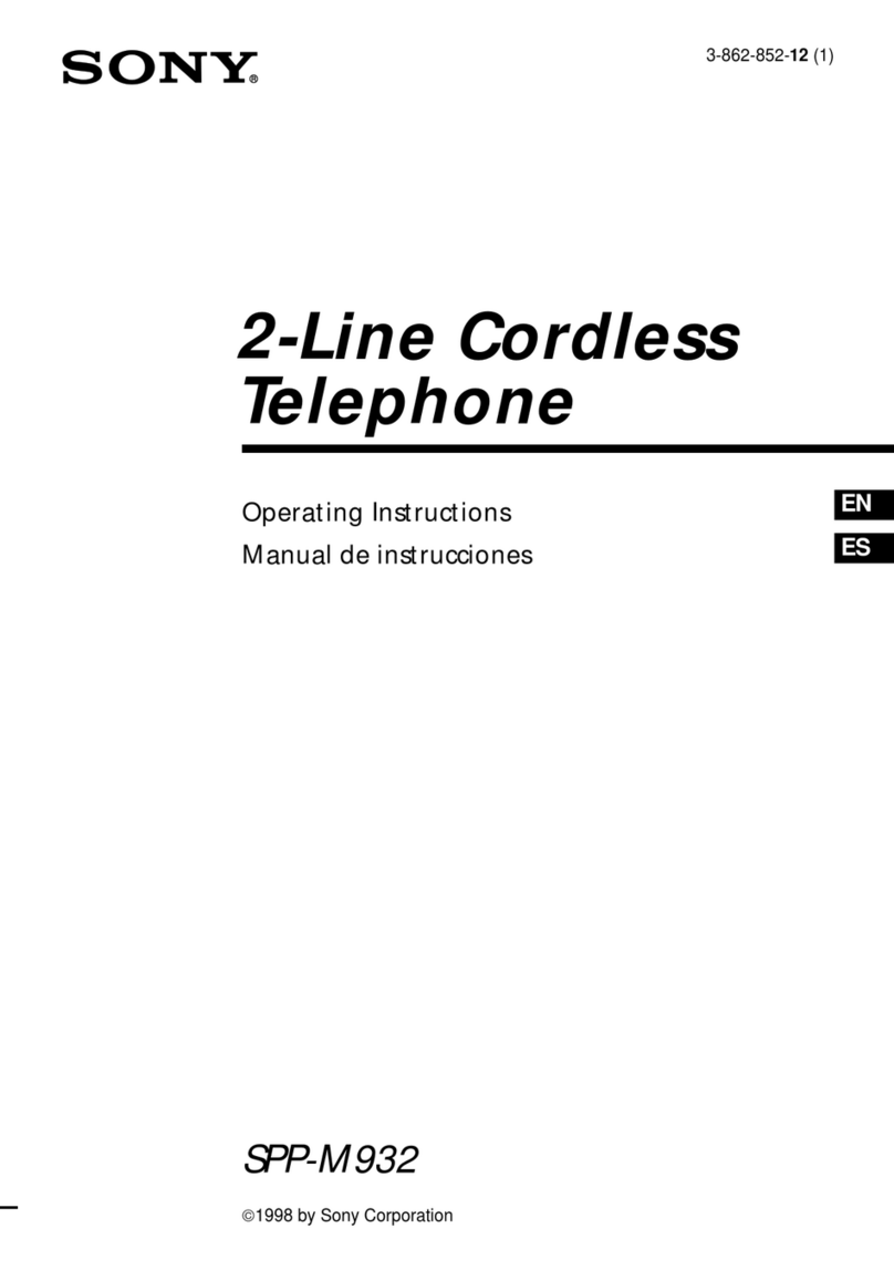 Sony SPP-M932 Primary operating instructions