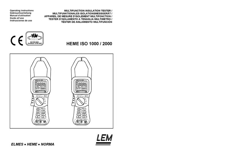 LEM HEME ISO 1000 operating instructions