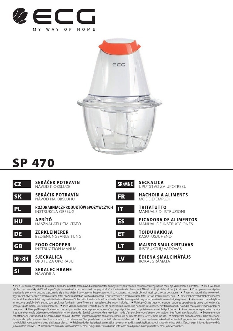 ECG SP 470 instruction manual