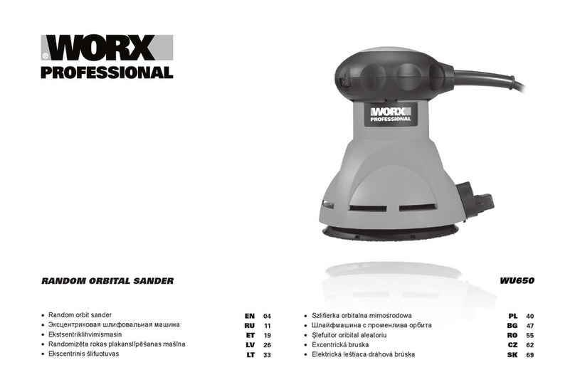 Worx Professional WU650 manual