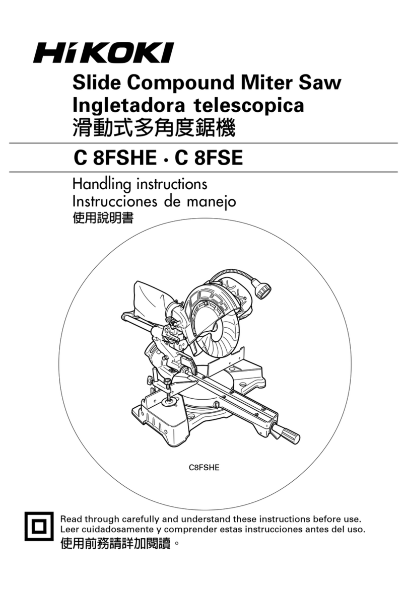 HIKOKI C8FSHE User manual