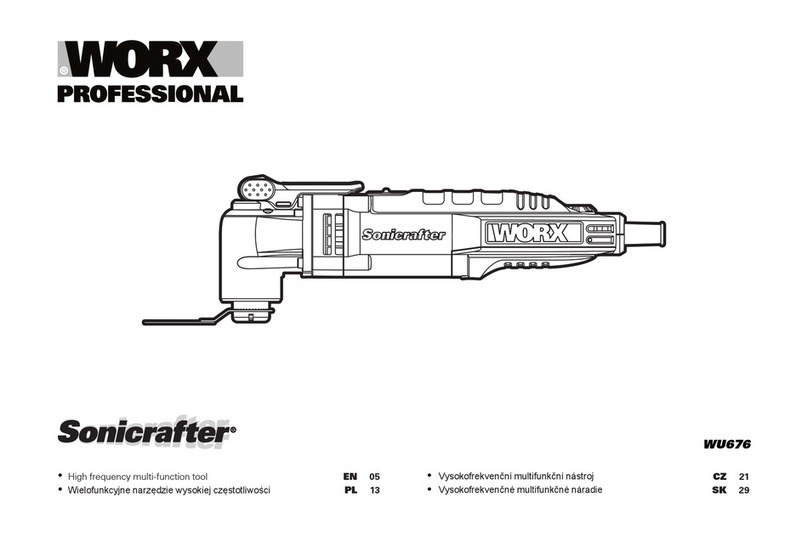 Worx Professional Sonicrafter WU676 Original instructions