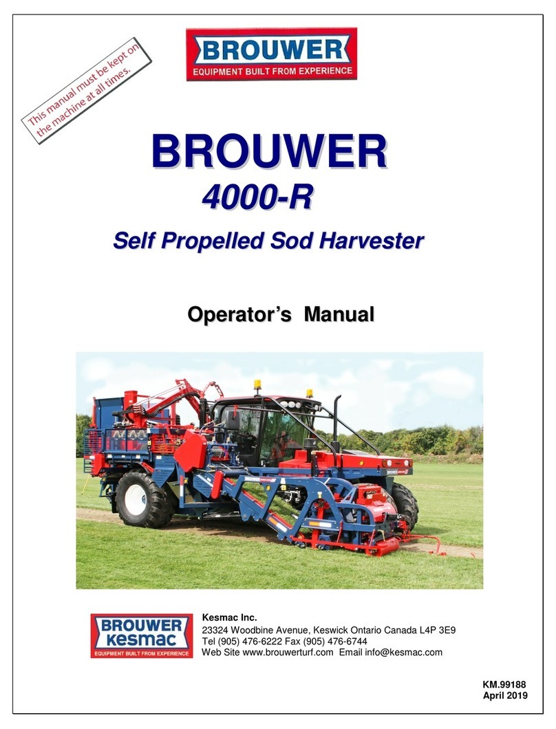 Brouwer Kesmac 4000 R Series Operator's manual