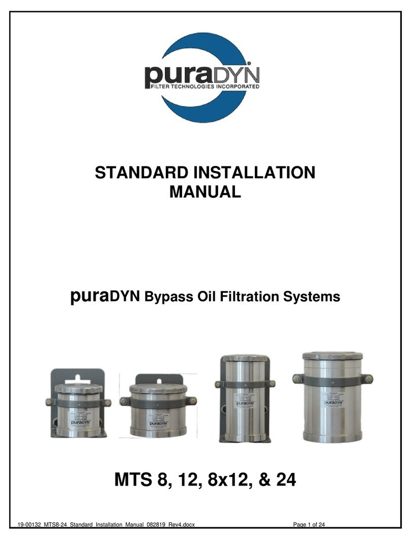 puraDYN Millennium Technology Series Standard Installation Manual puraDYN Millennium Technology Series Standard Installation Manual