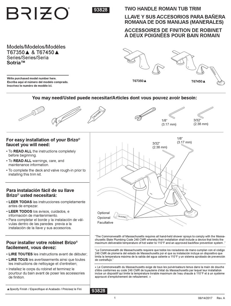 Brizo Sotria Series manual