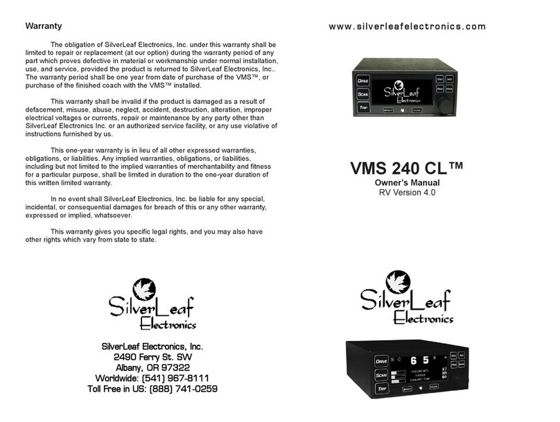 SilverLeaf Electronics VMS 240 CL User manual