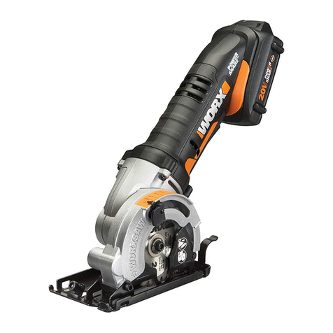 Worx WX523 WorxSaw User manual