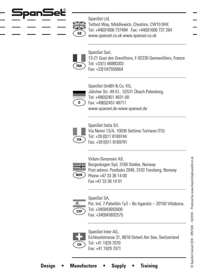 Spanset Ergo Horizontal Safety Line Operation instructions