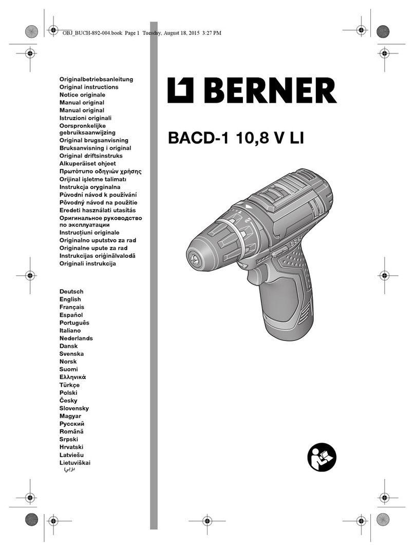 Berner BACD-1 10,8 V LI User manual Berner BACD-1 10,8 V LI User manual