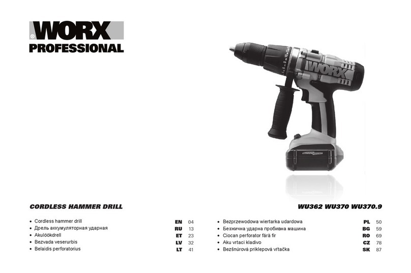Worx Professional WU362 manual