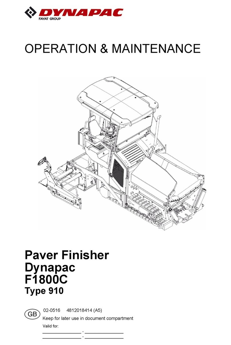 Dynapac F1800C Troubleshooting guide