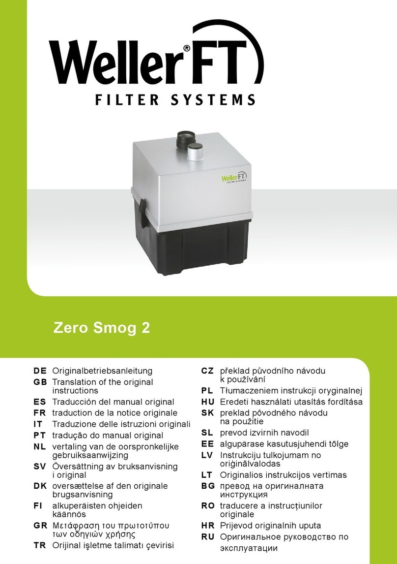 WellerFT Zero Smog 2 Translation of the original instructions