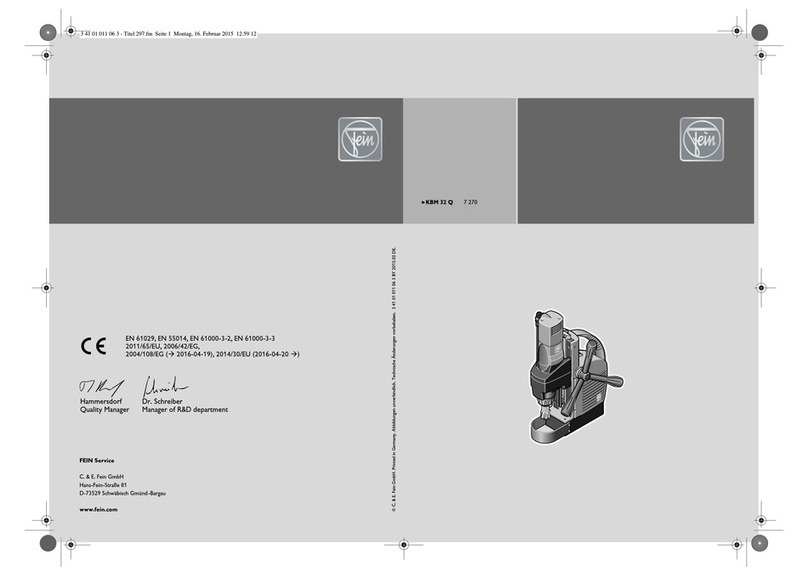 FEIN Service KBM 32 Q instruction manual