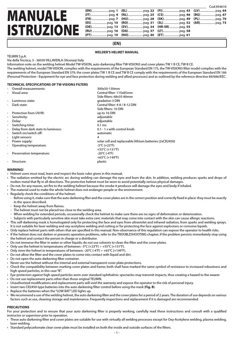 Telwin TW-VISION manual