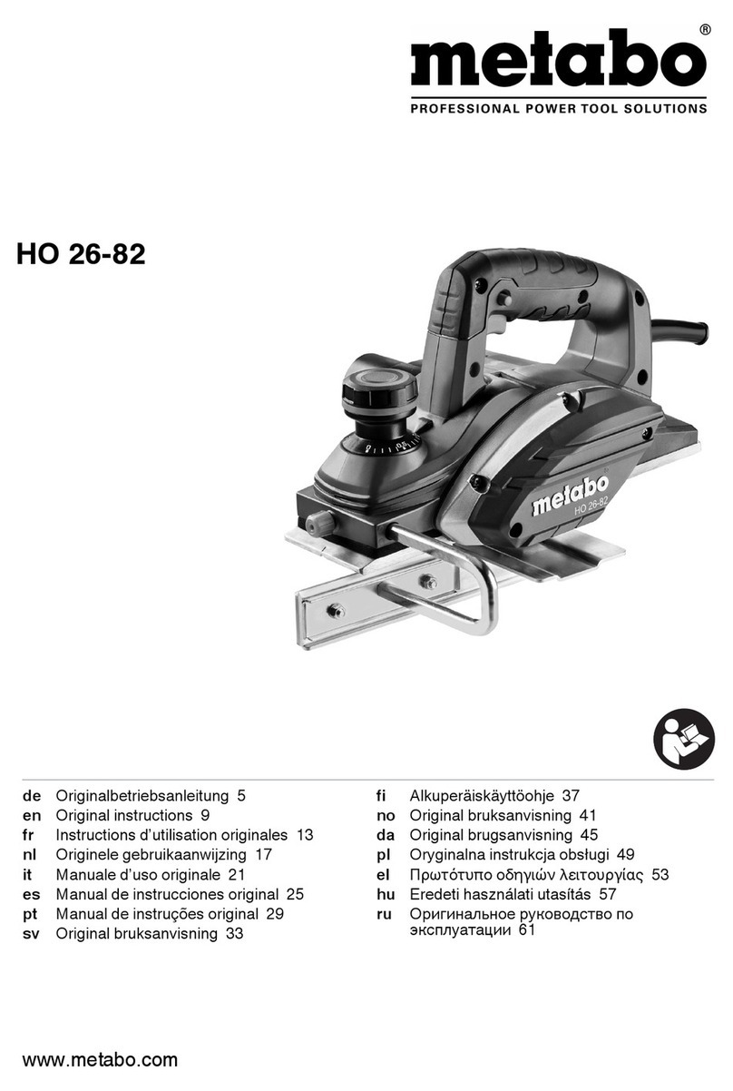 Metabo HO 26-82 User manual