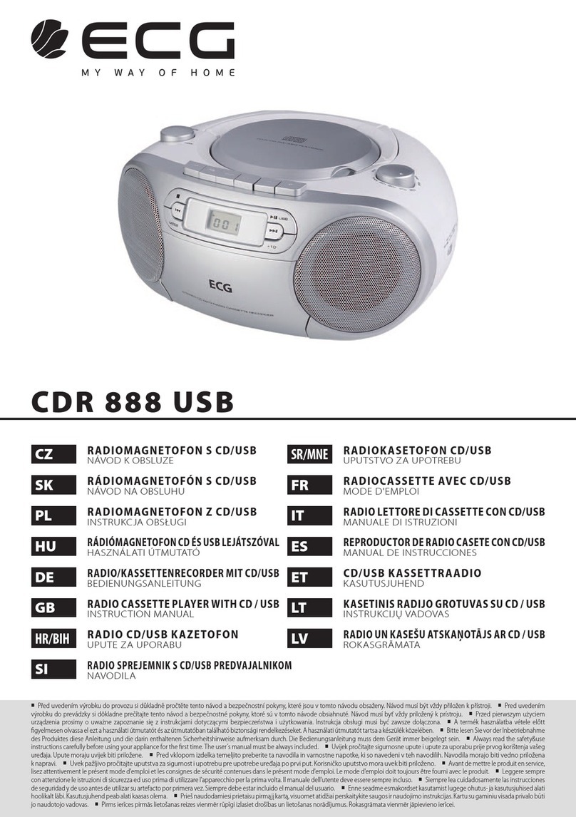 ECG CDR 888 USB instruction manual