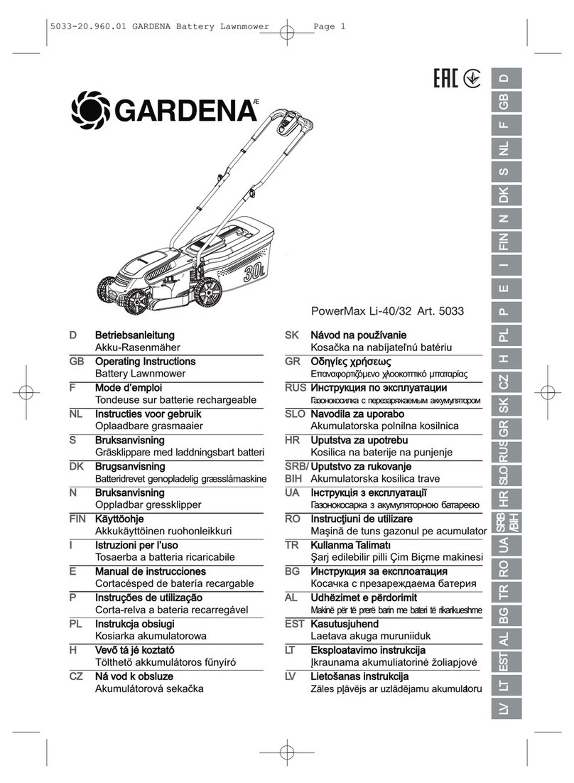 Gardena PowerMax Li-40/32 operating instructions