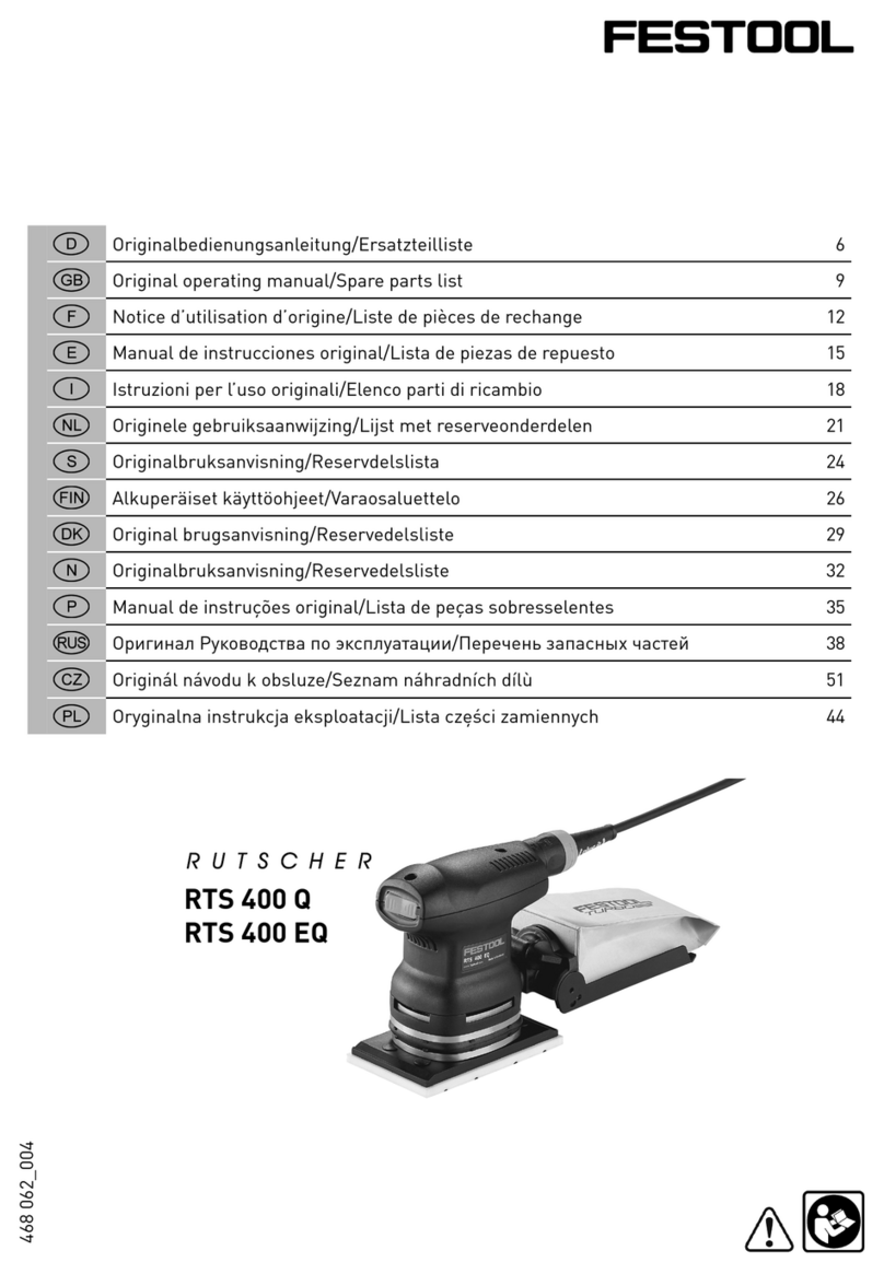 Festool RTS 400 Q User manual