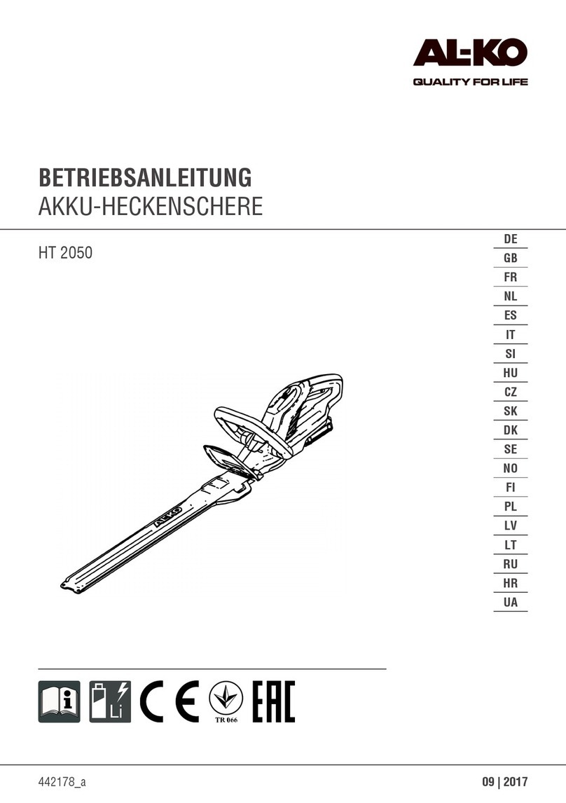 AL-KO HT 2050 Operating and installation instructions