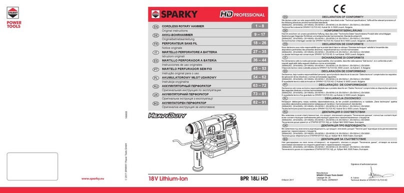 Sparky Group HD Professional BPR 18Li HD Original instructions