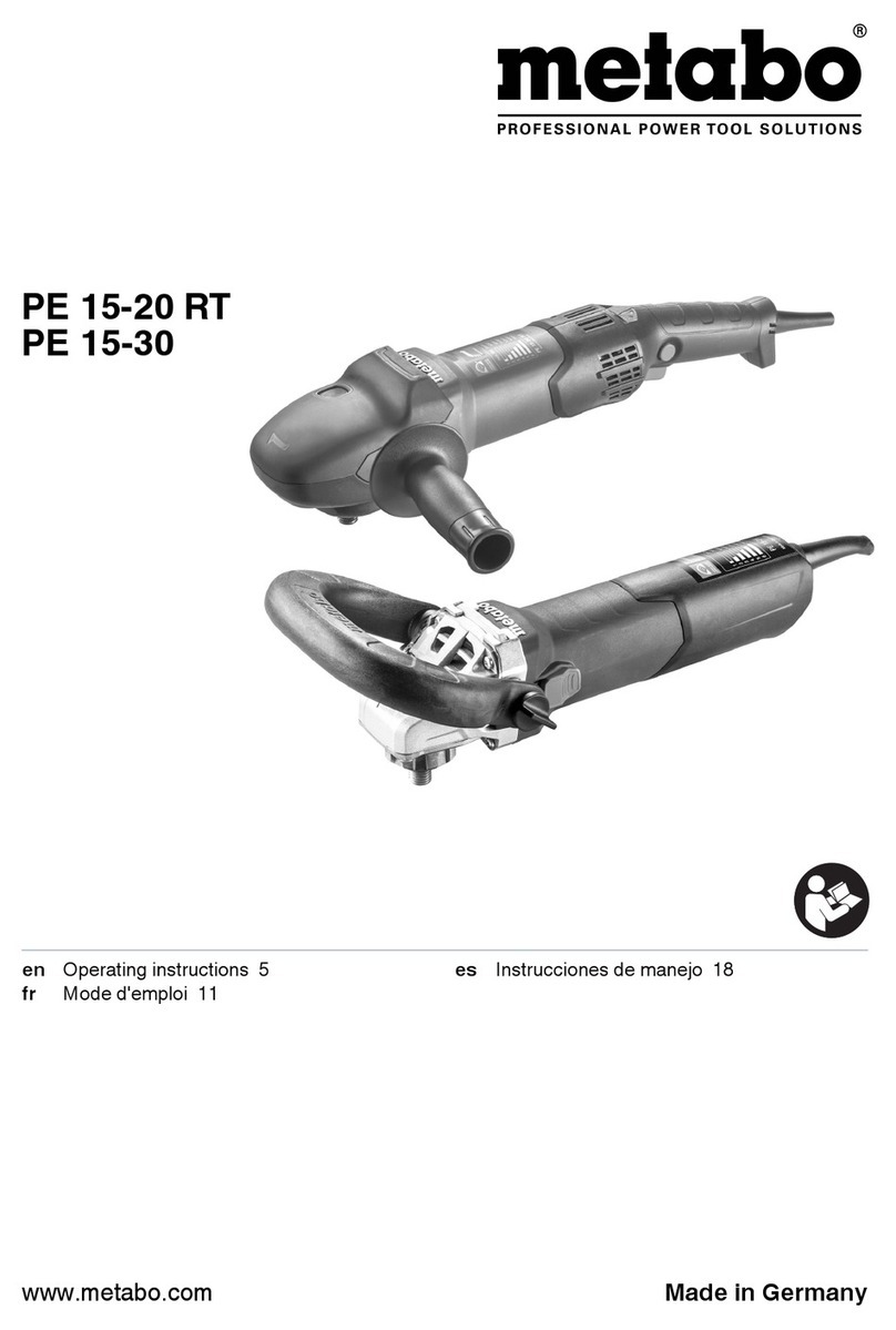 Metabo PE 15-20 RT operating instructions