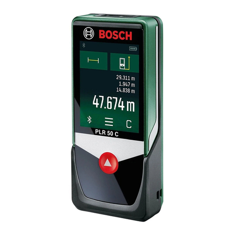 Bosch PLR50 C User manual Bosch PLR50 C User manual