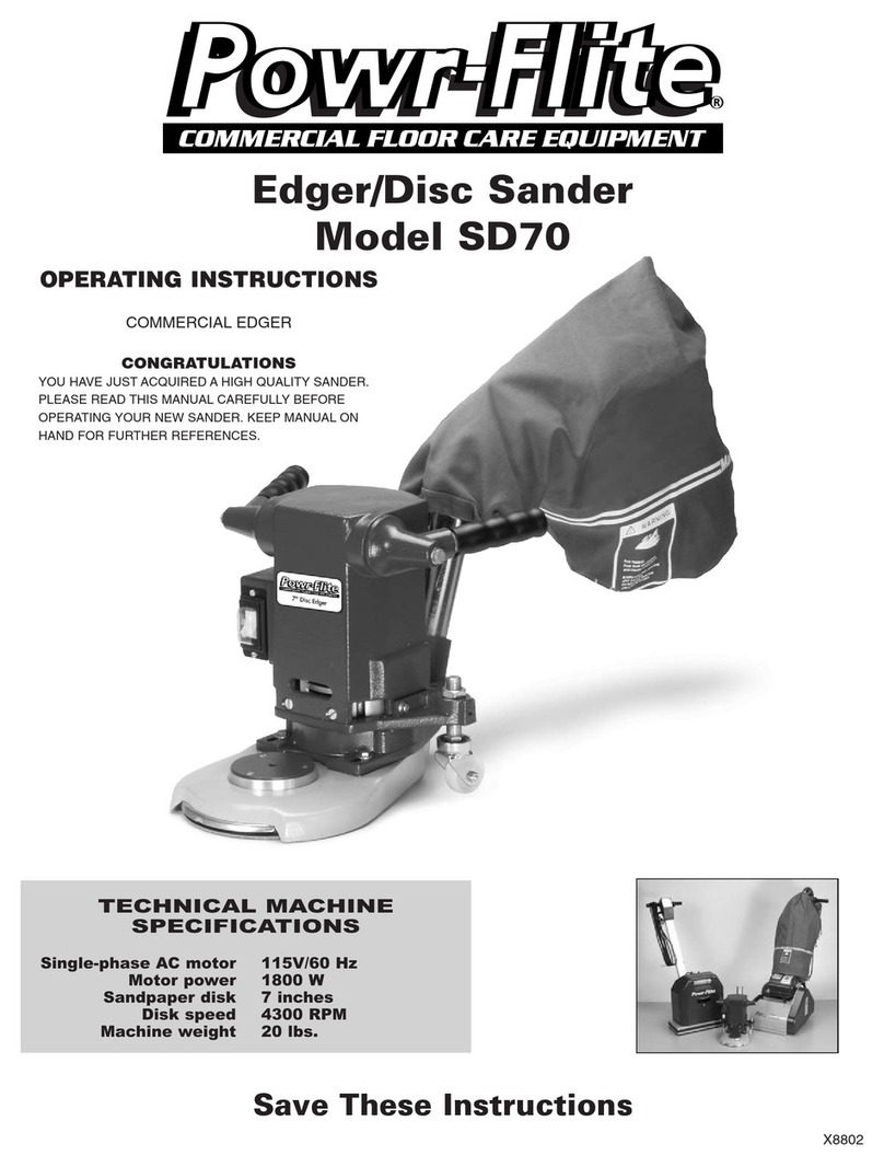 Powr-Flite SD70 operating instructions