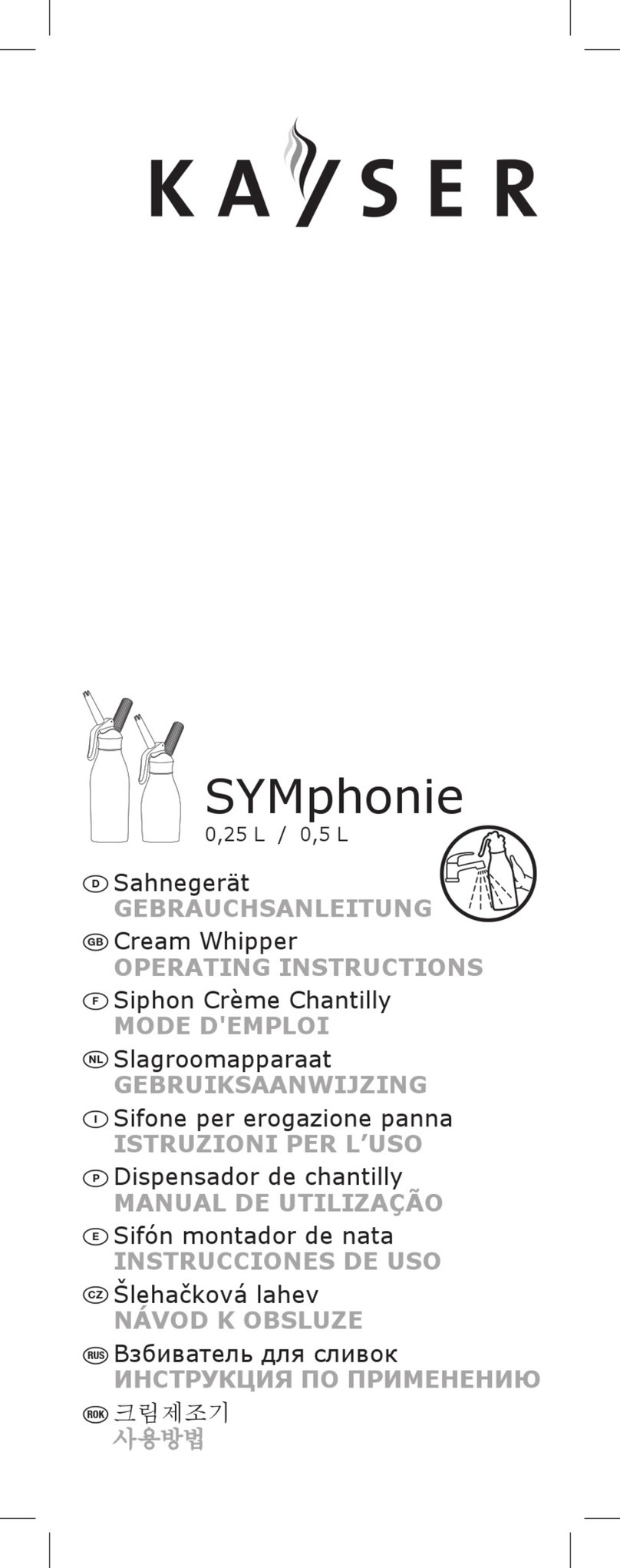 KAYSER SYMphonie User manual KAYSER SYMphonie User manual